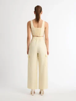 Woman SHEIKE Crops & Camis^Lexi Linen Crop Top
