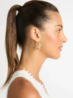 Woman SHEIKE Earrings^Luna Hoop Earrings